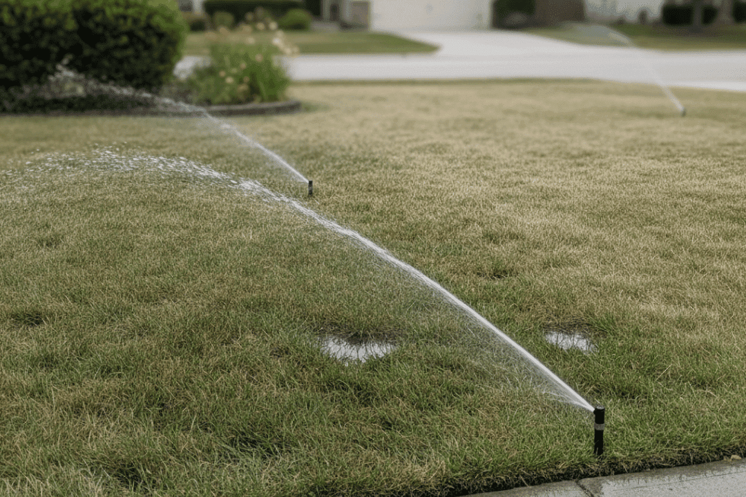 irrigation zones distributing water efficiently