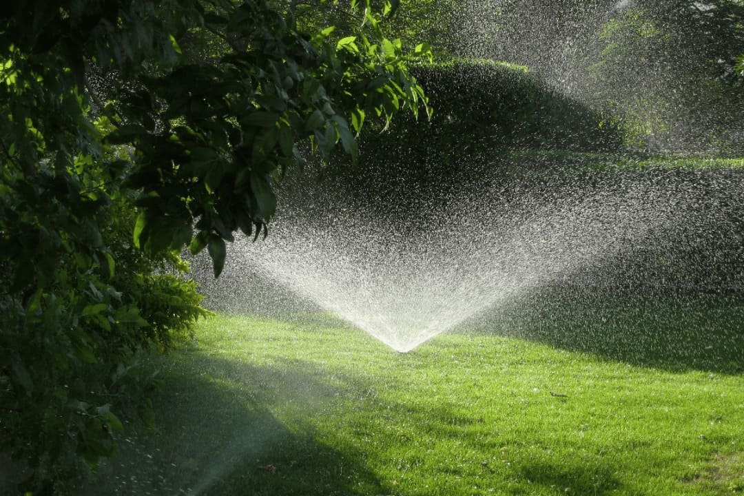 irrigation system installation designed to comply with local water restriction